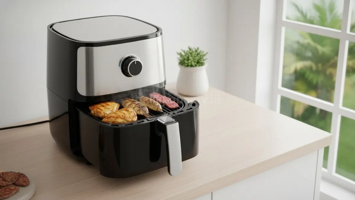 Air fryer dengan fungsi grill
