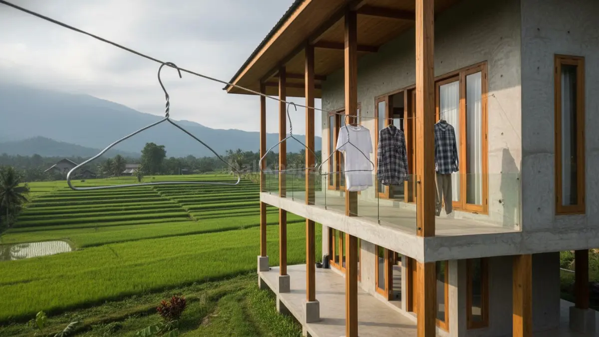 Gantungan kawat tipis 