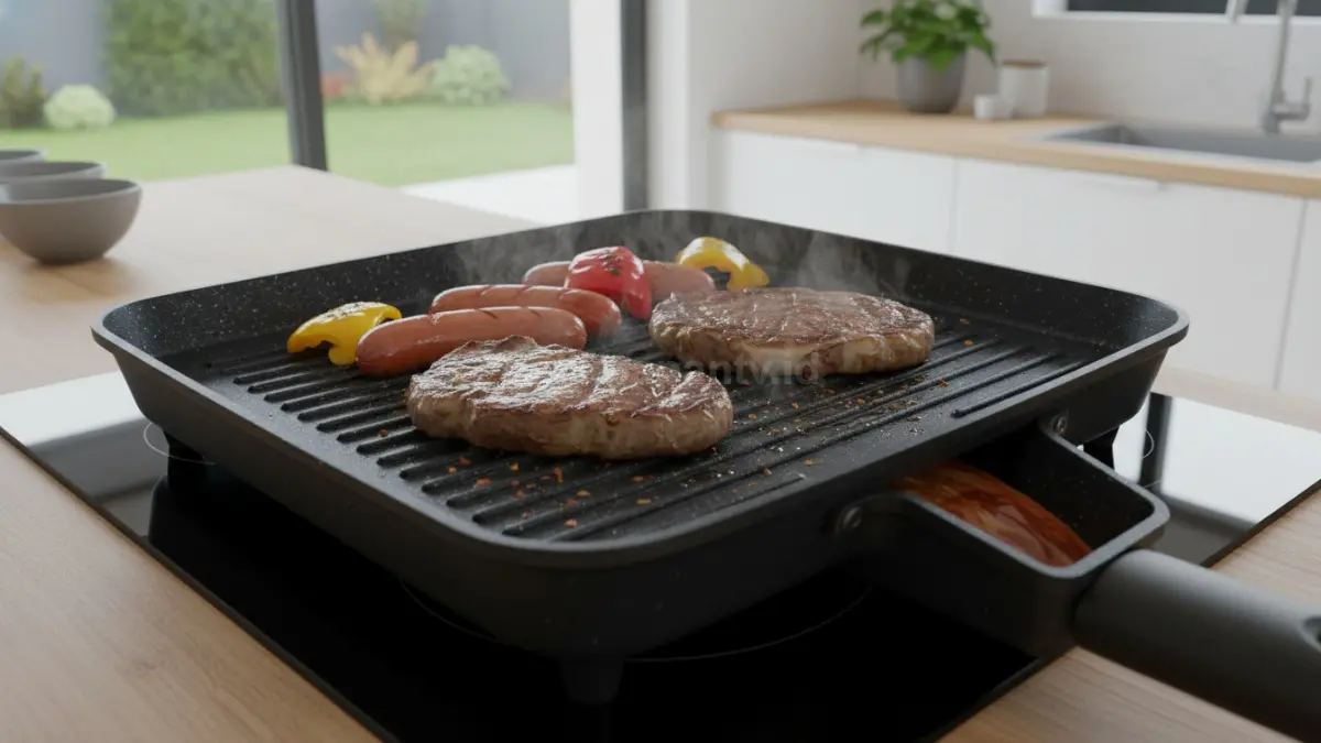 Grill pan anti lengket
