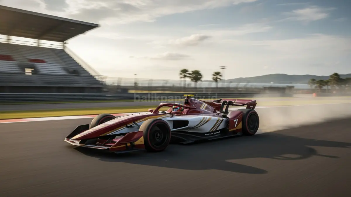 Mobil Formula 4 Indonesia melaju kencang di Sirkuit Mandalika dengan desain aerodinamis tajam