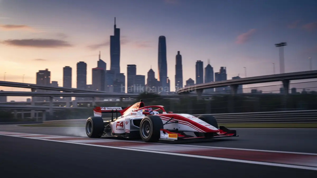 Tampilan mobil F4 Indonesia sebagai jalur awal pembalap menuju level dunia