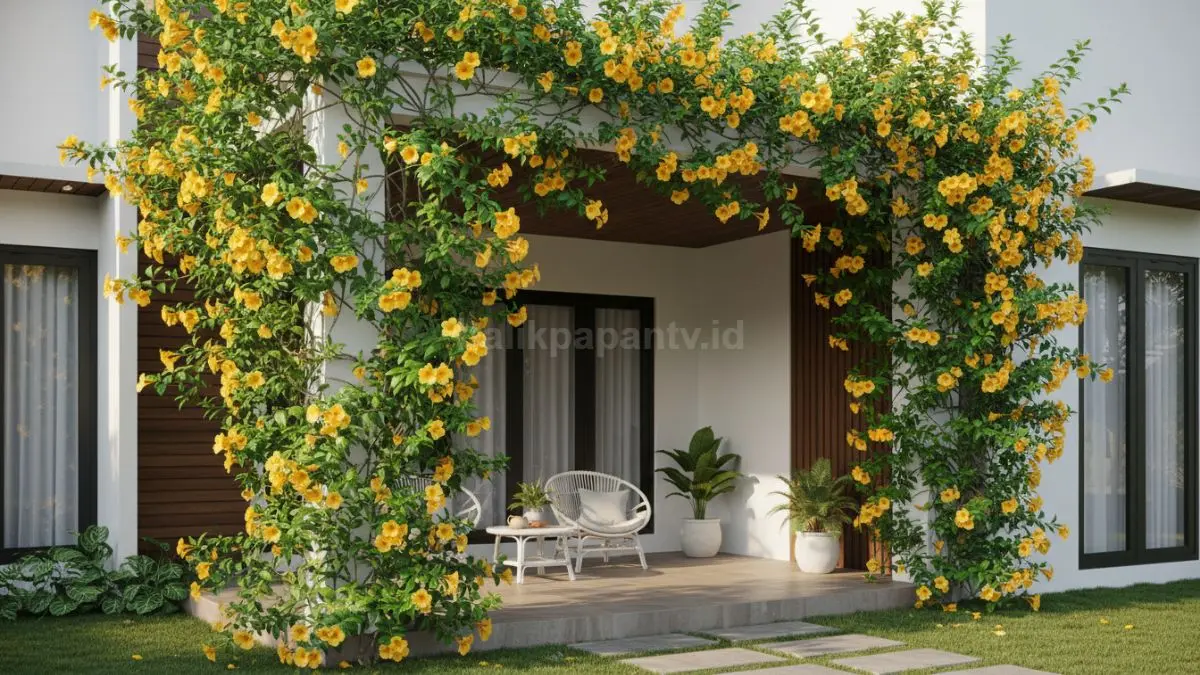 Alamanda: bunga kuning cerah