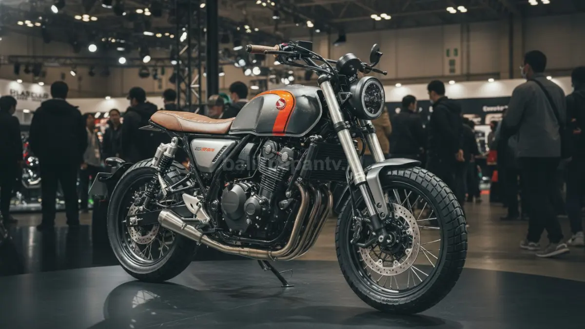 Honda GB350 tracker custom tampil gagah di Osaka Show 2026