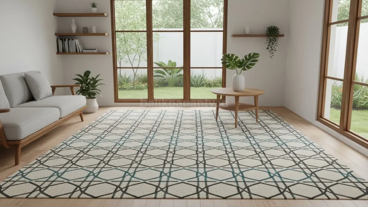  Karpet minimalis motif geometris islami 