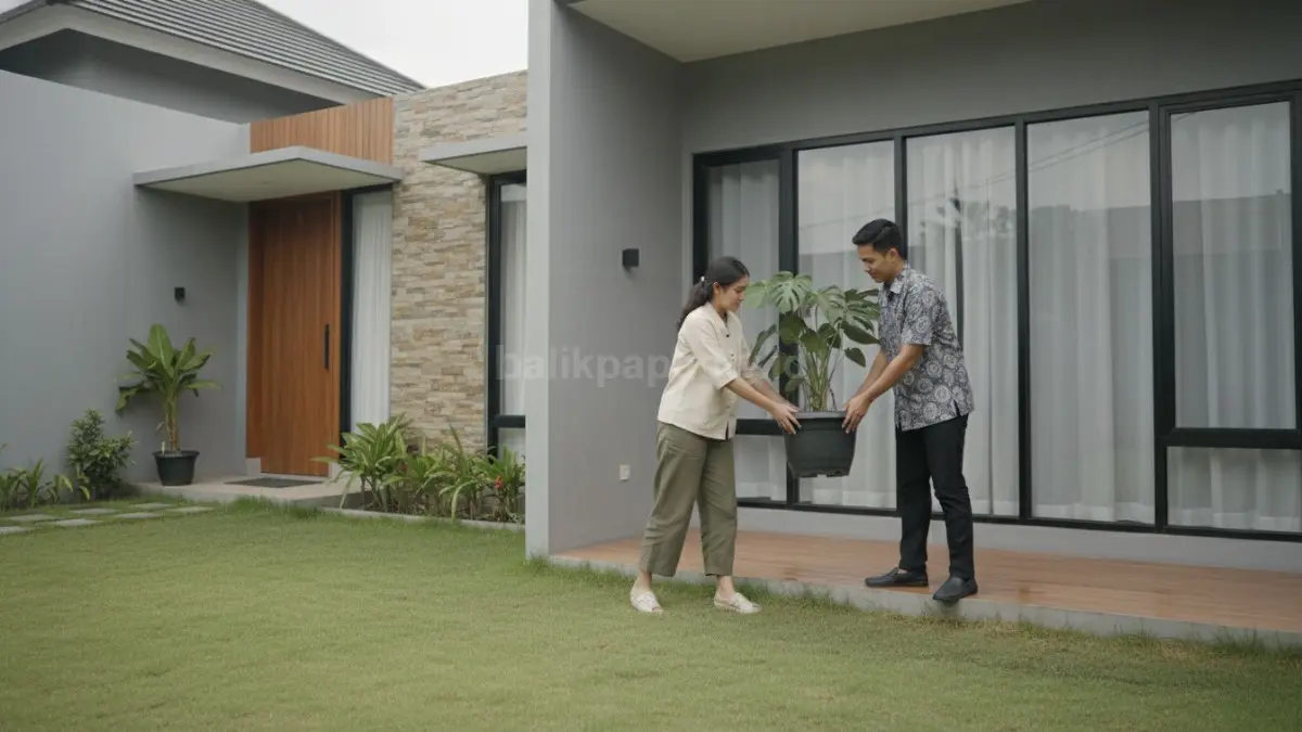 Memindahkan tanaman pot ke area terlindung seperti teras atau dalam rumah