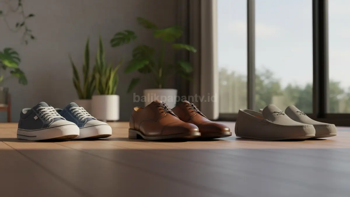 Perbedaan bahan sepatu seperti kanvas, kulit, dan suede
