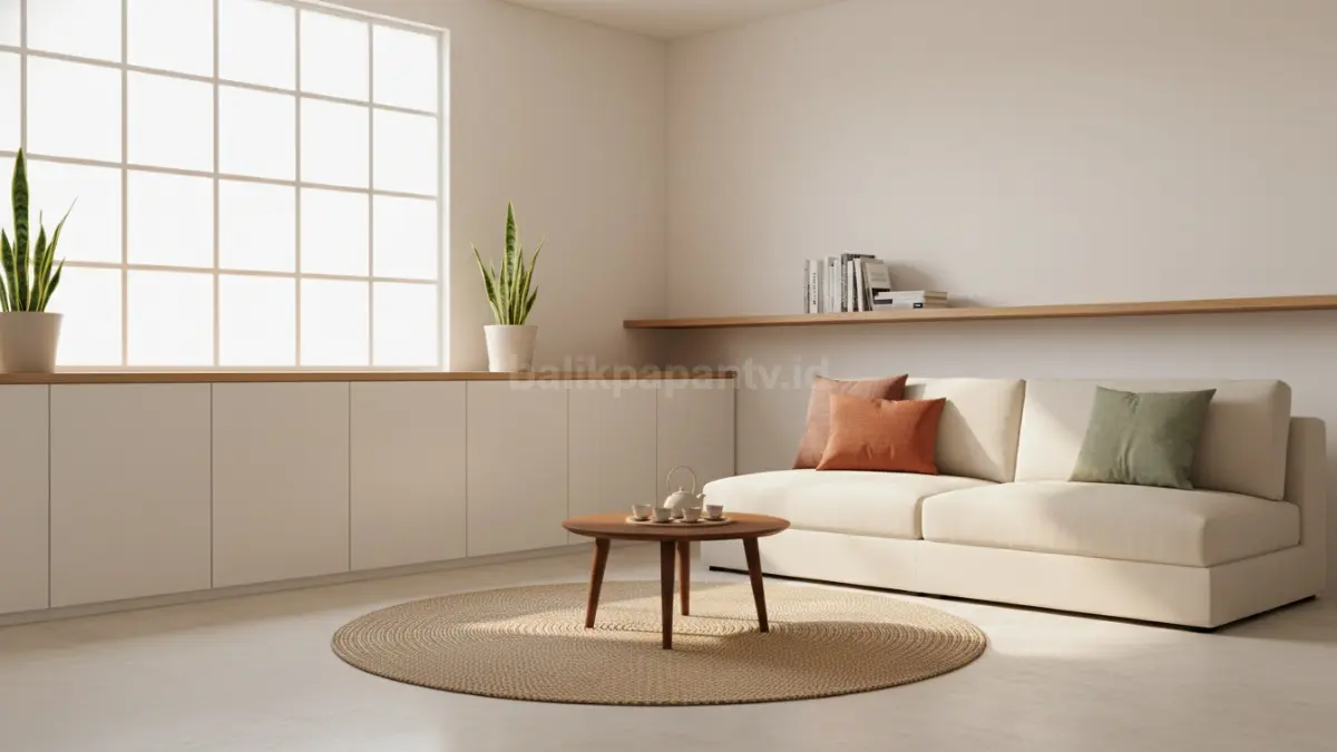 Skala furnitur harus proporsional dengan luas ruangan