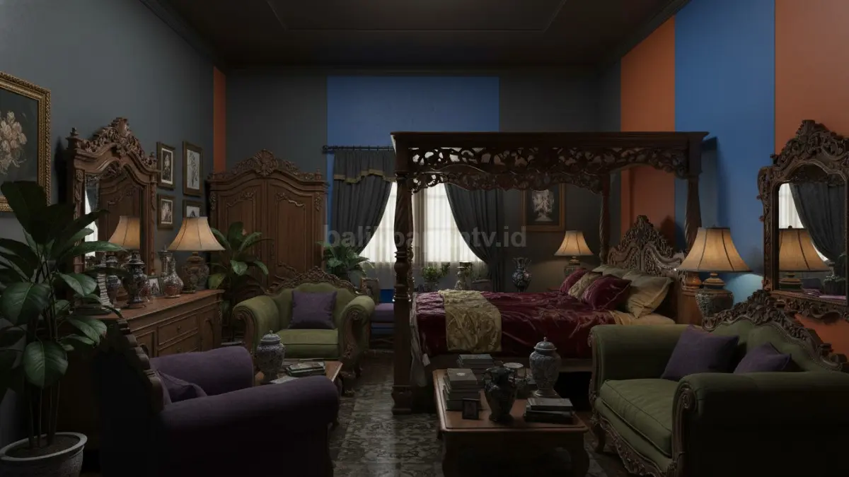 Warna dinding dan plafon terlalu gelap