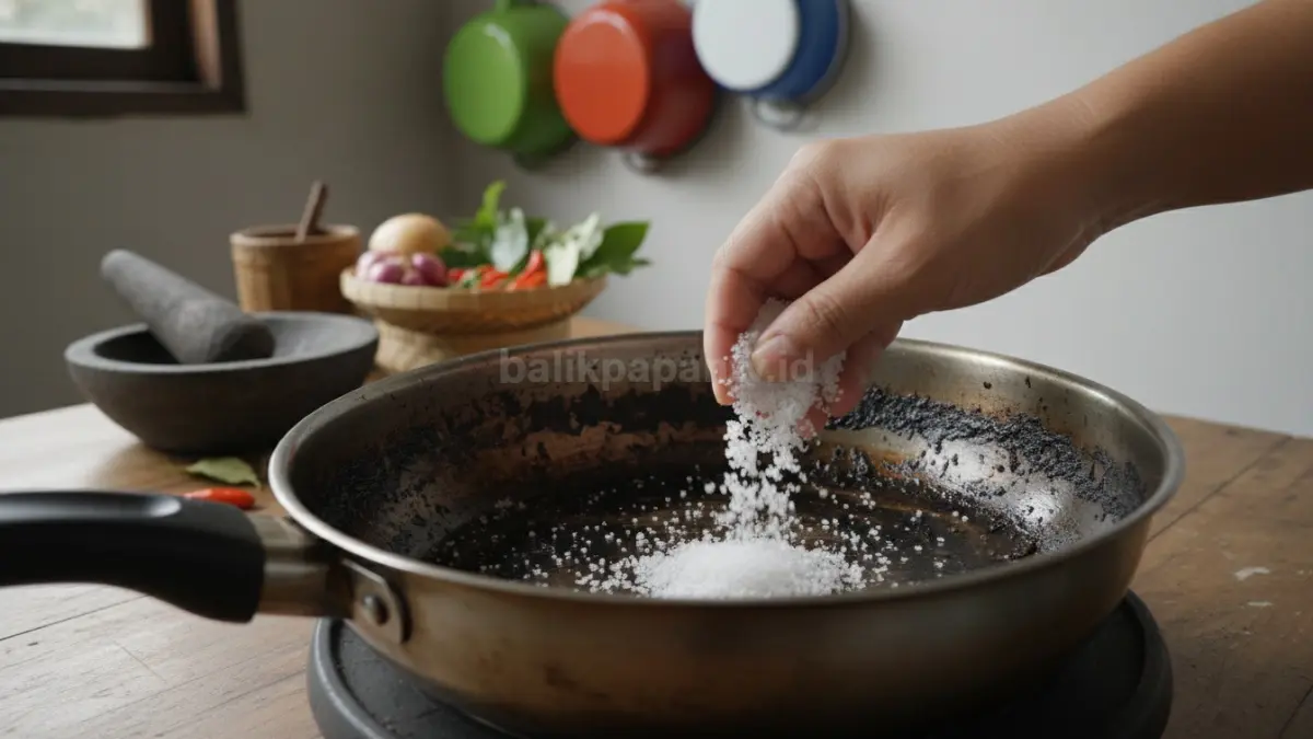 Garam Kasar Digunakan Menggosok Panci