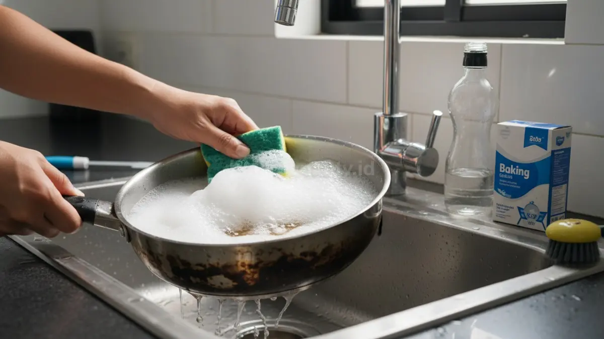 Reaksi Cuka dan Baking Soda Berbuih