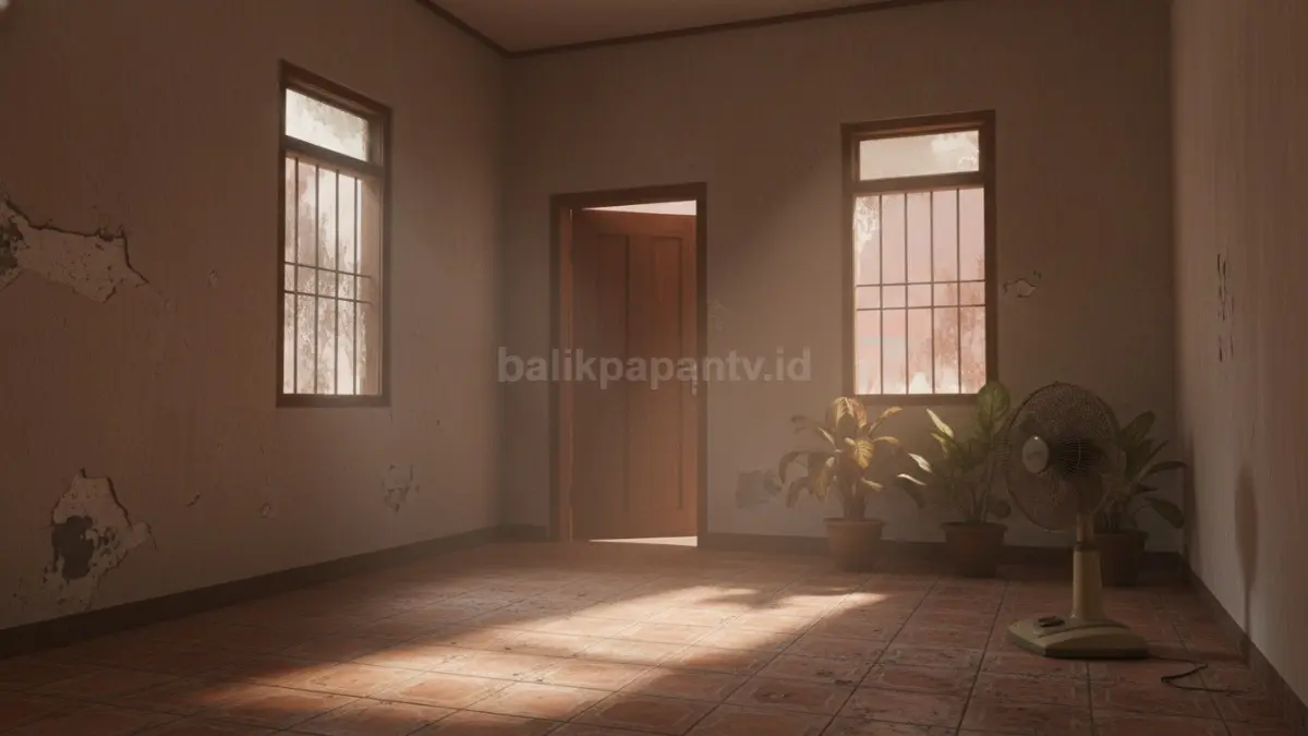 ruangan tertutup dengan sedikit jendela, terlihat gelap dan terasa panas