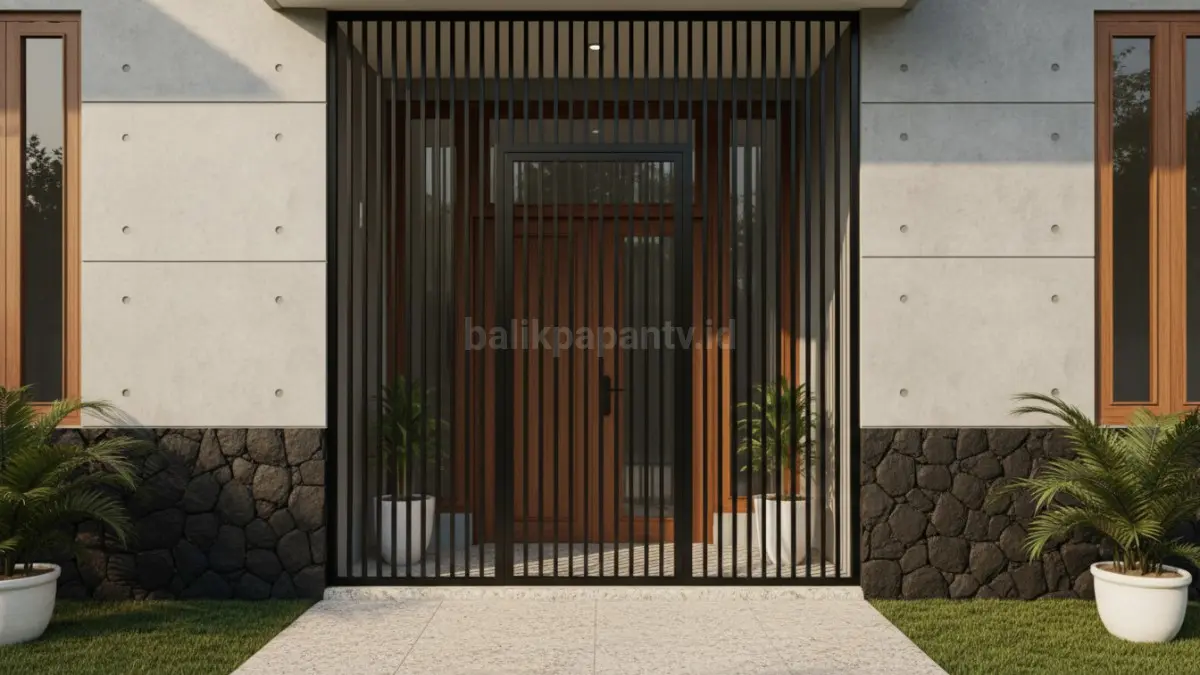 Garis Vertikal Slim Minimalis