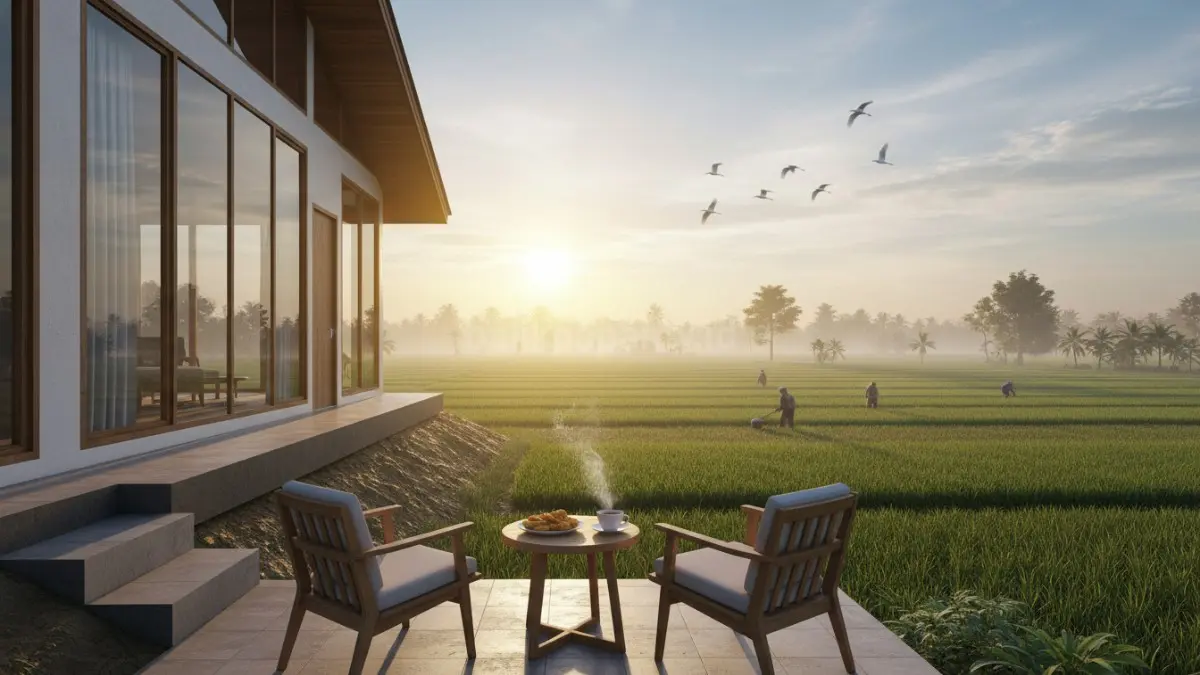 Rumah Split Level Menyesuaikan Kontur
