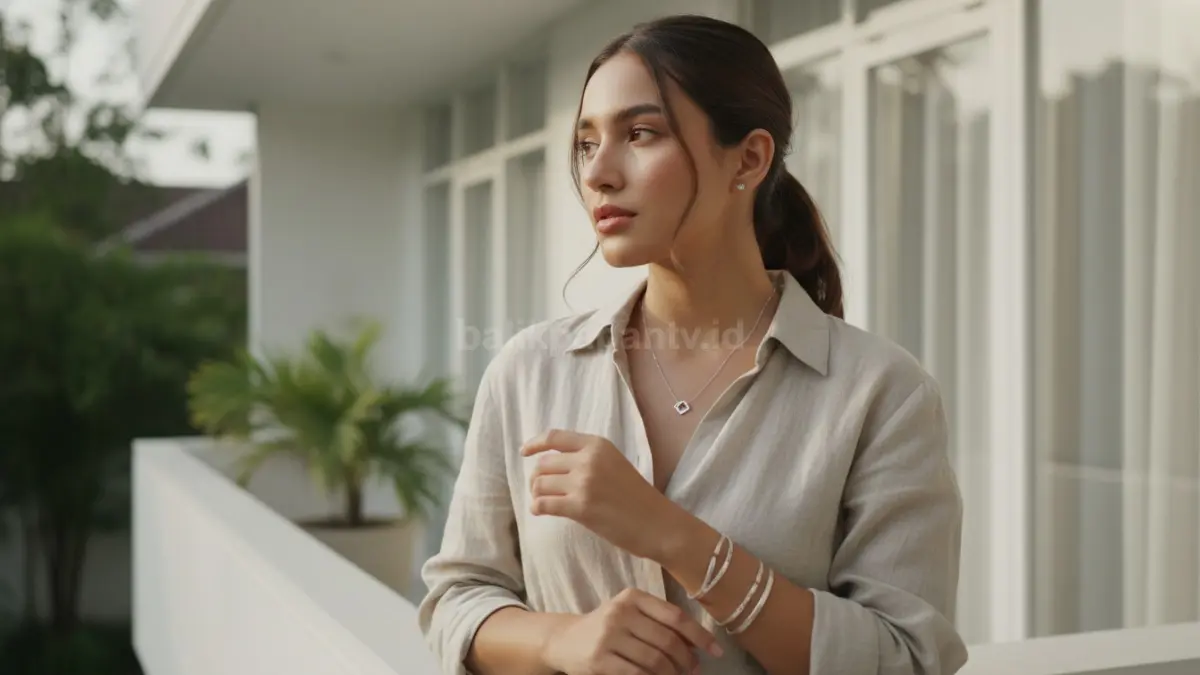 Aksesoris perak elegan seperti kalung dan gelang minimalis untuk gaya modern harian