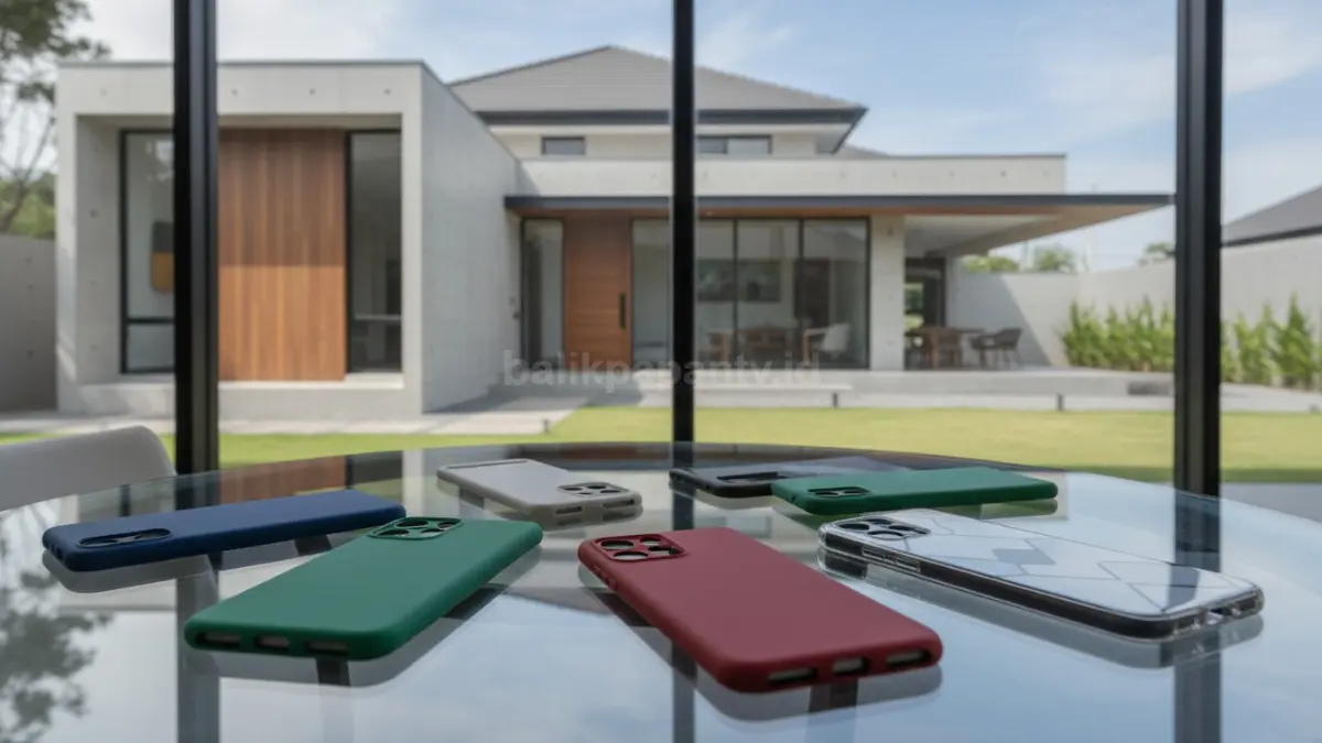 Beragam jenis casing HP seperti silikon dan plastik
