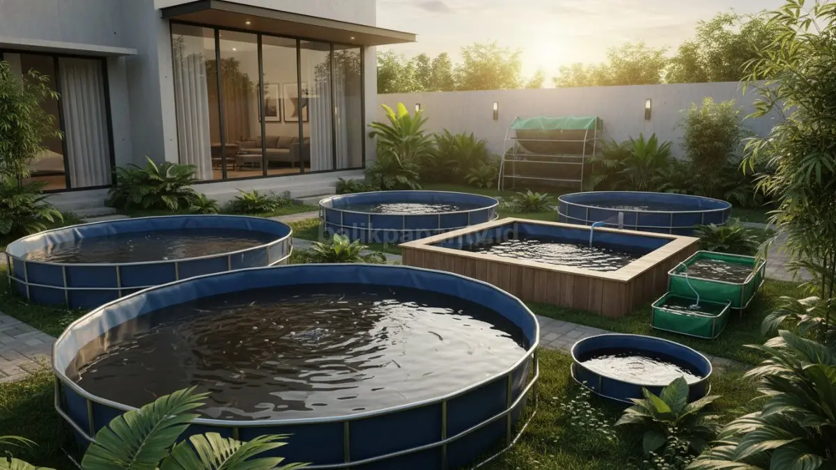 Beragam model kolam lele dari terpal sesuai lahan
