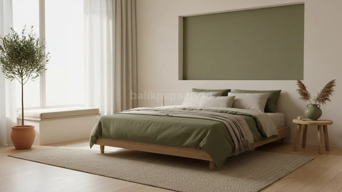 Kamar dengan pencahayaan natural dan warna netral yang menenangkan
