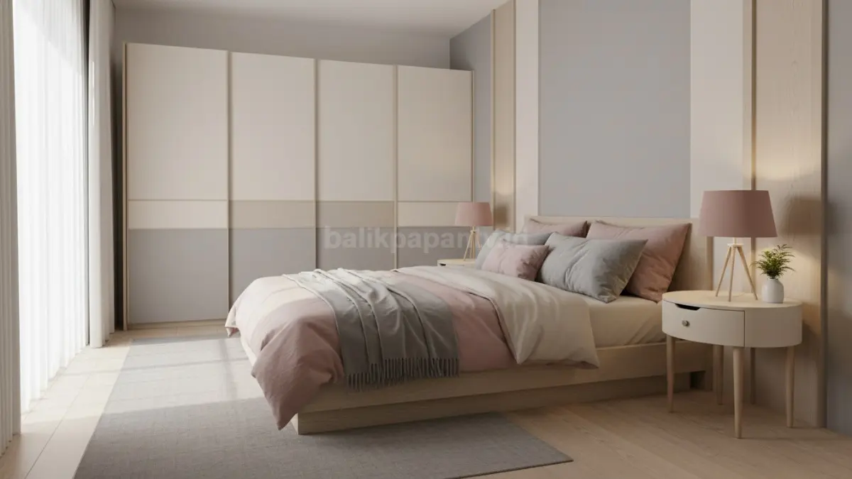Desain kamar elegan 2026 dengan kombinasi warna modern dan pencahayaan hangat