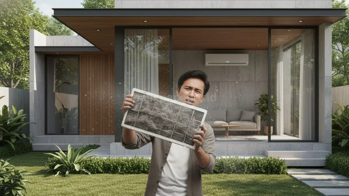 Filter AC yang jarang dibersihkan padahal dipakai setiap hari
