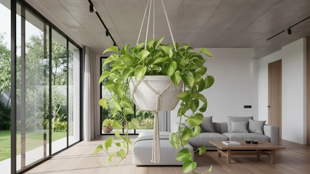 Gantung pot di plafon