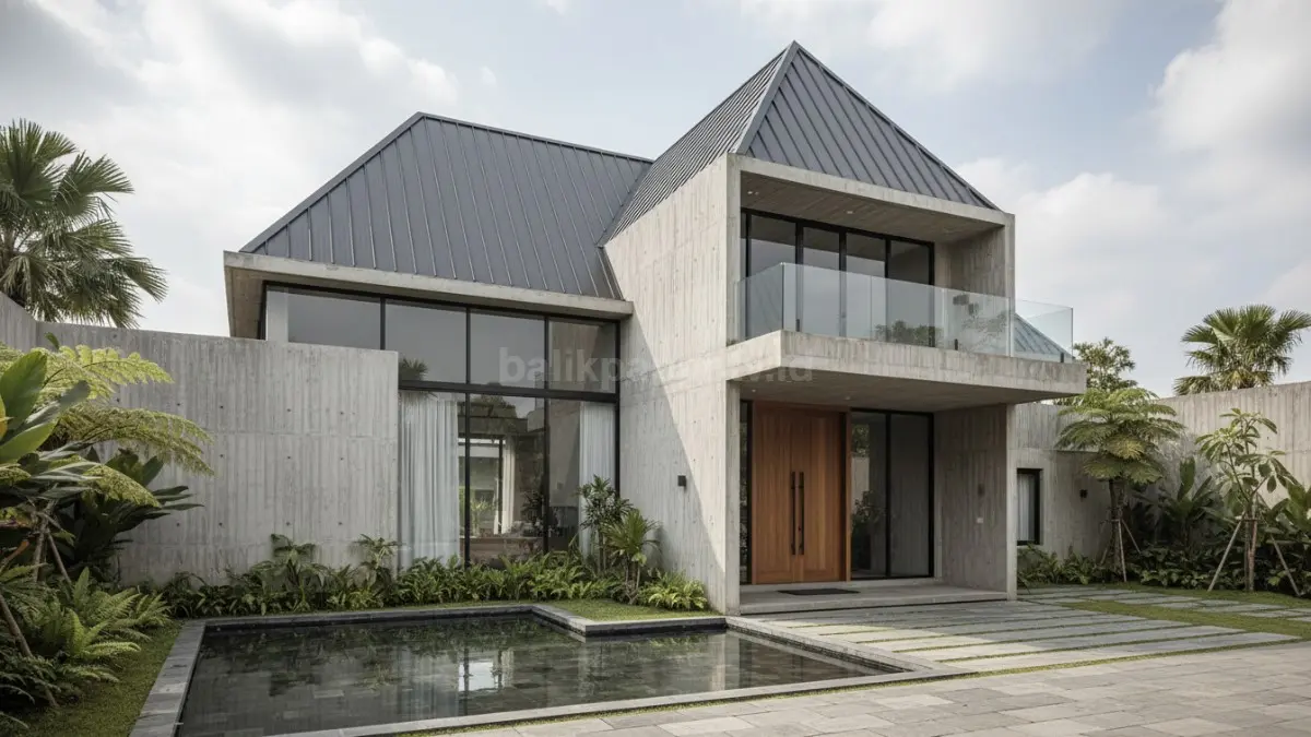 Rumah limasan minimalis industrial