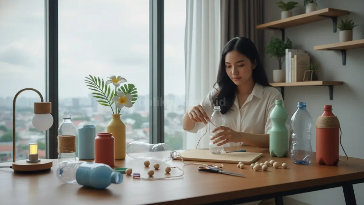 Aktivitas DIY botol bekas makin diminati karena mendukung gaya hidup hemat, mengurangi sampah plastik, dan cocok untuk hunian modern dengan ruang terbatas serta kebutuhan dekorasi fungsional.
