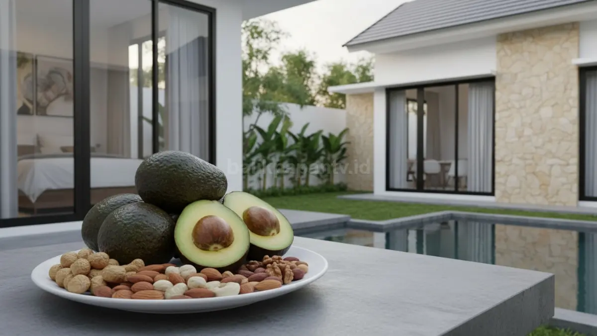 Alpukat dan kacang sebagai sumber lemak sehat
