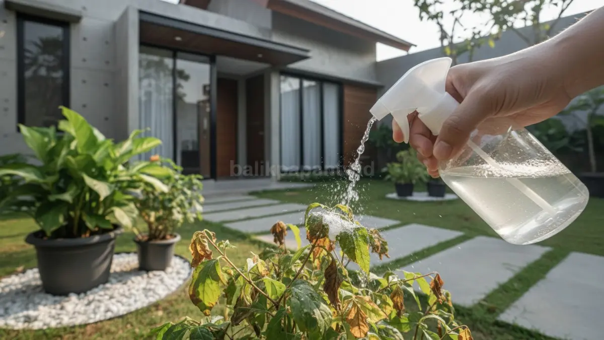  Campuran garam dan cuka untuk efek cepat
