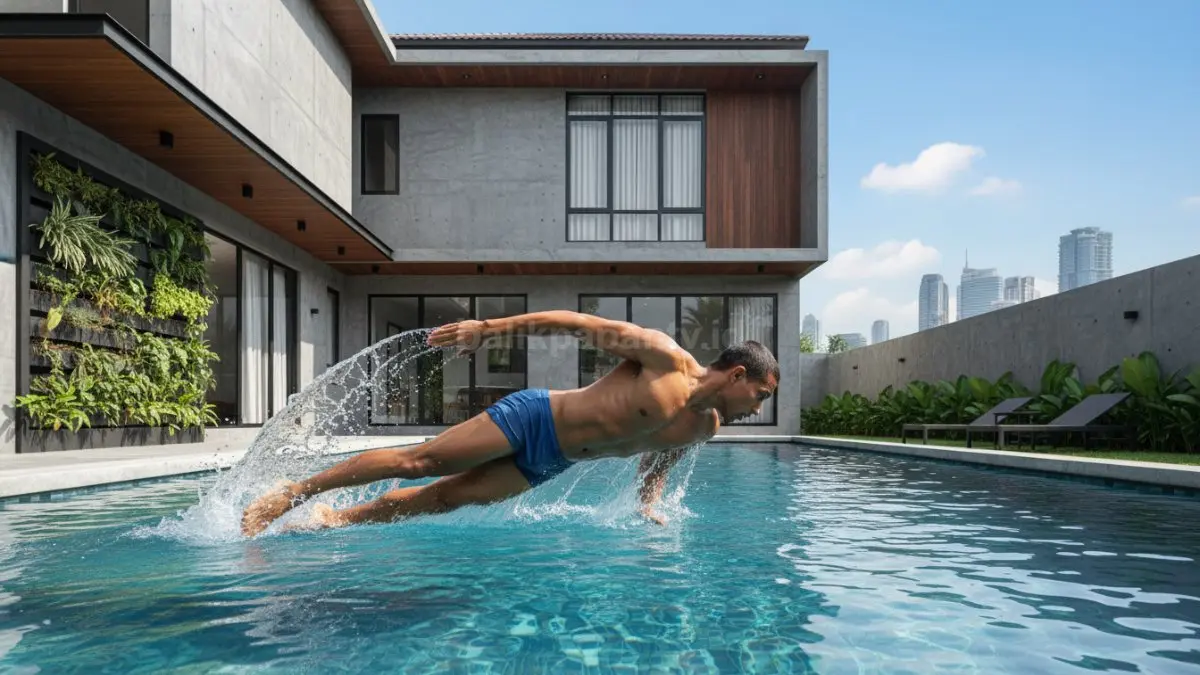 Kesalahan umum saat berenang seperti posisi tubuh tidak tepat