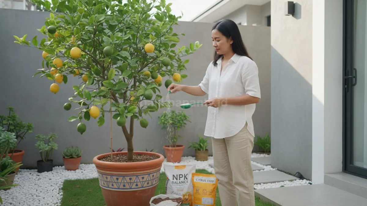 Pemupukan rutin dengan dosis terkontrol

