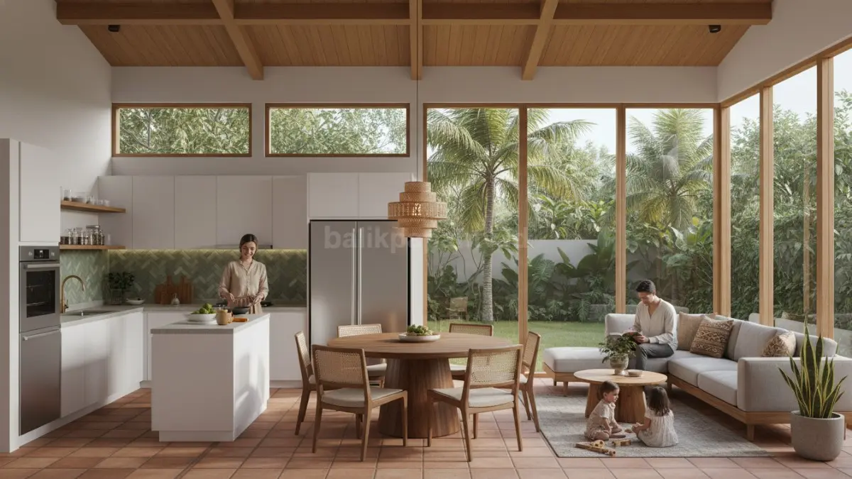 Dapur + Ruang Makan Terintegrasi
