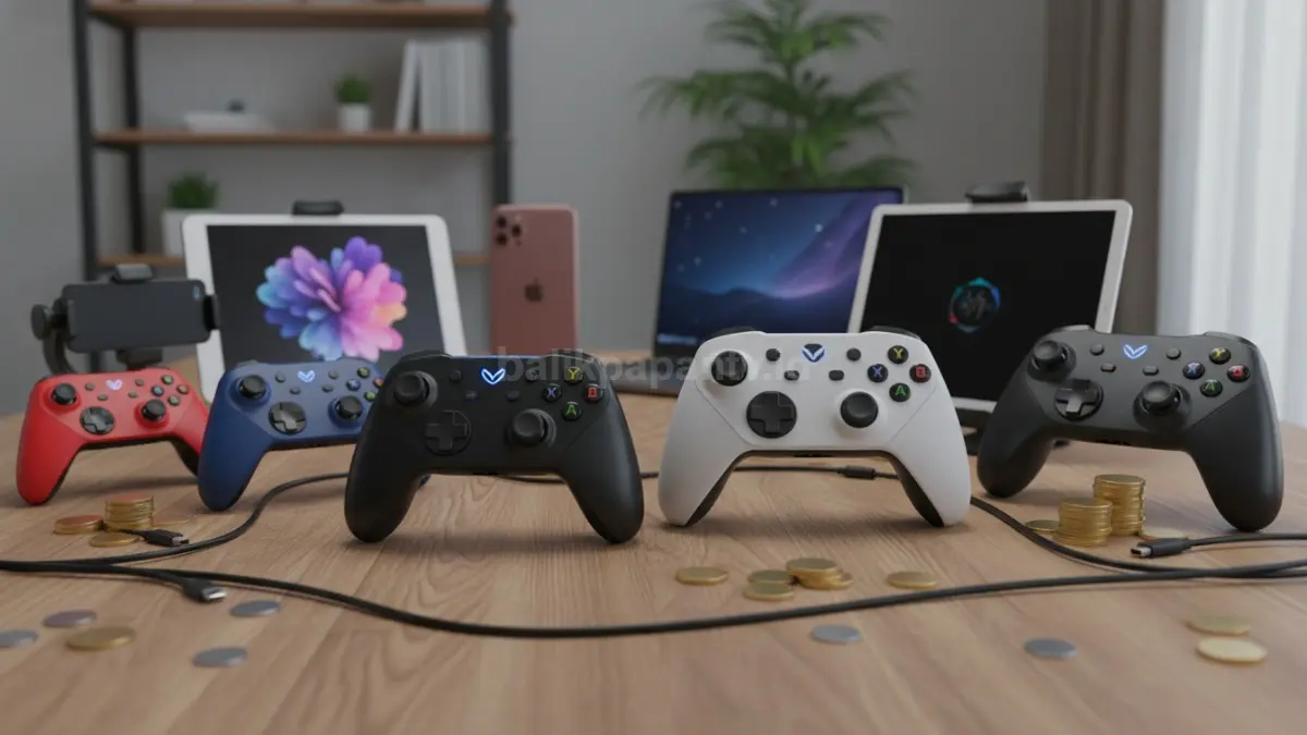 Gamepad Bluetooth berbagai tipe untuk Android iOS PC, pilihan sesuai budget gaming.
