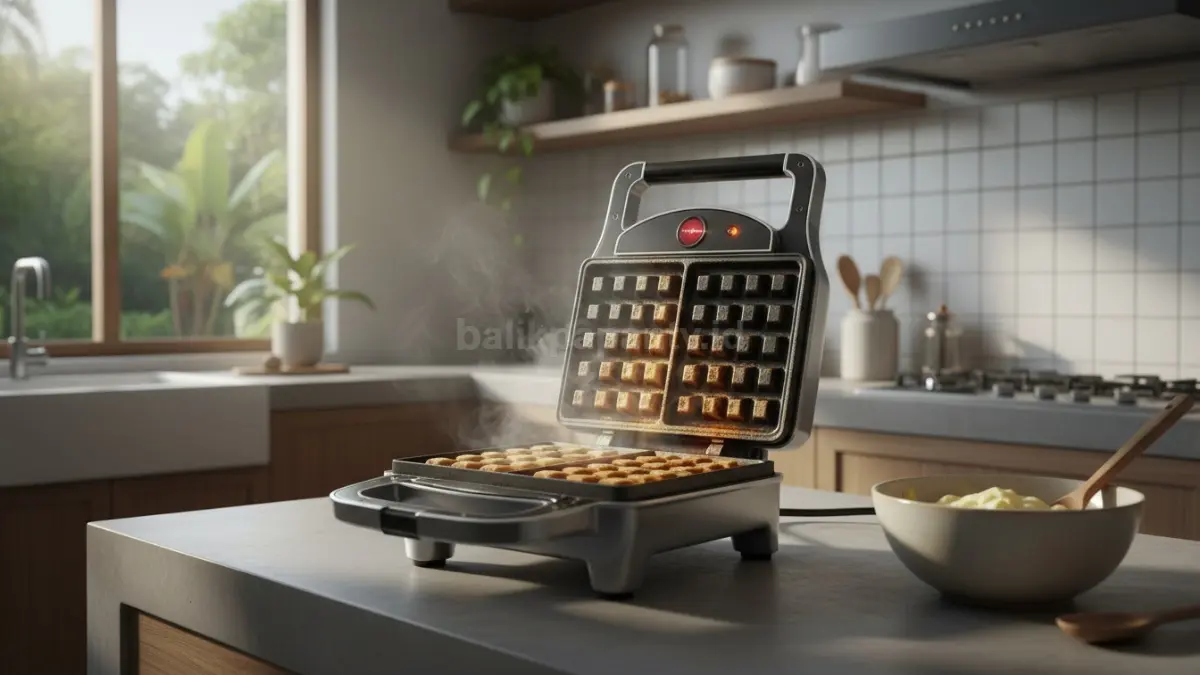 pastikan Waffle Maker Sudah Panas Maksimal