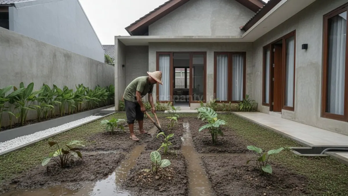 Sistem drainase sederhana
