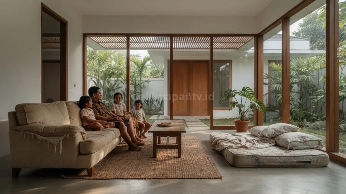  Sofa kain dan kasur lama 
