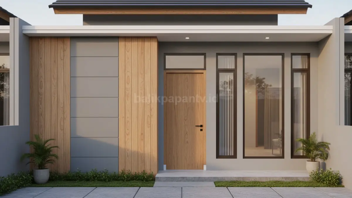 Abu-abu Soft & Kayu Pinus Natural