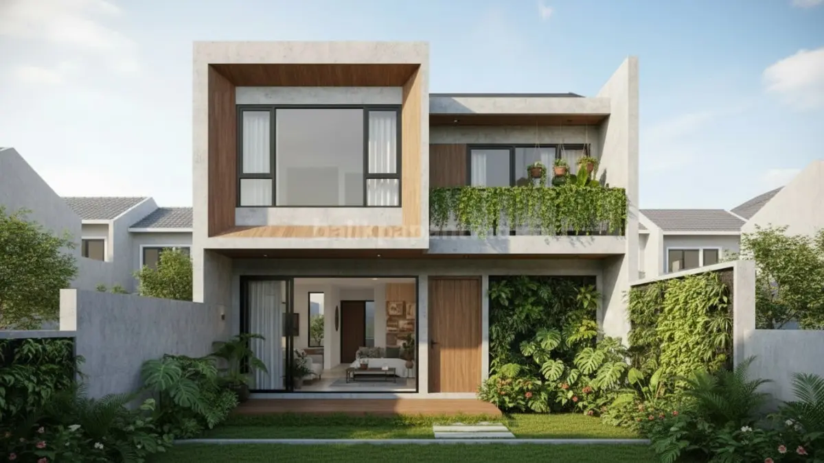 Rumah mungil dengan taman mini atau ‘outdoor pocket’, menghadirkan sentuhan hijau yang segar, membuat ruang terasa hidup, dan menciptakan koneksi alami meski lahan terbatas.