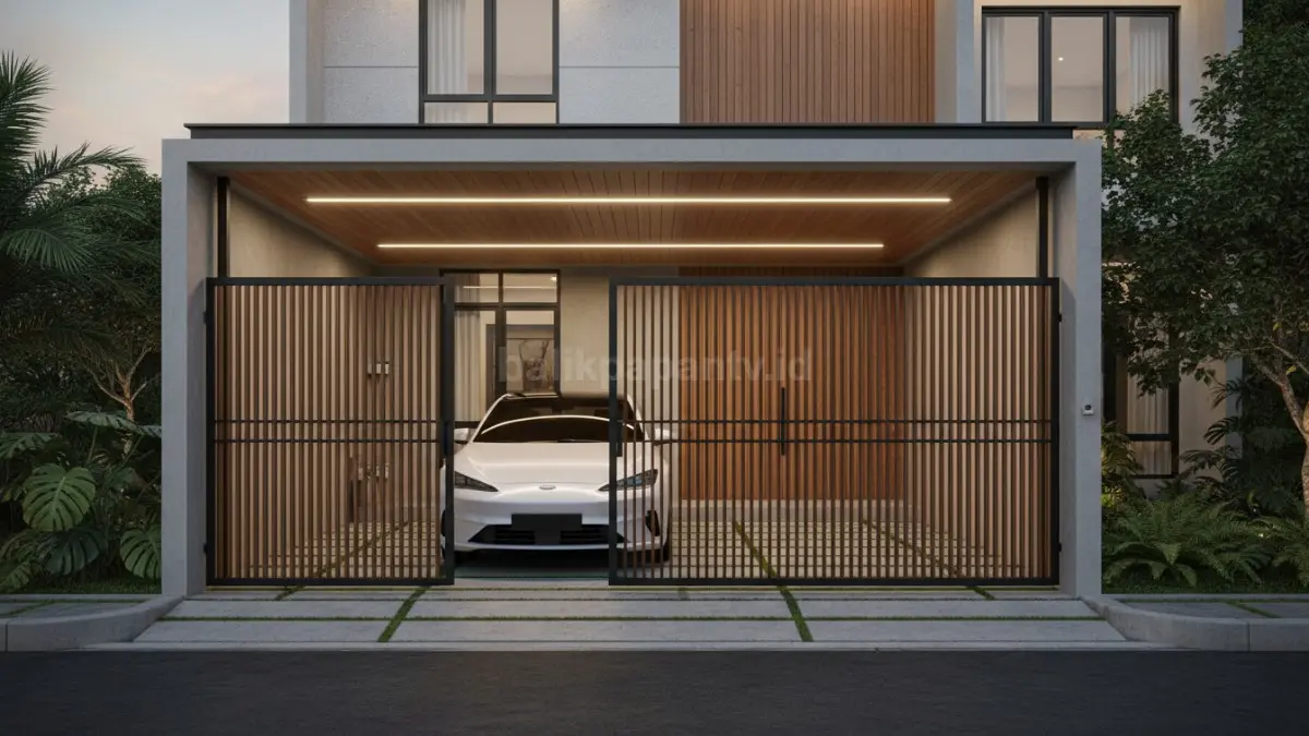 Carport dengan Sistem Otomatis
