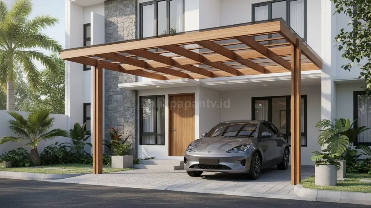 Carport Kayu Minimalis: