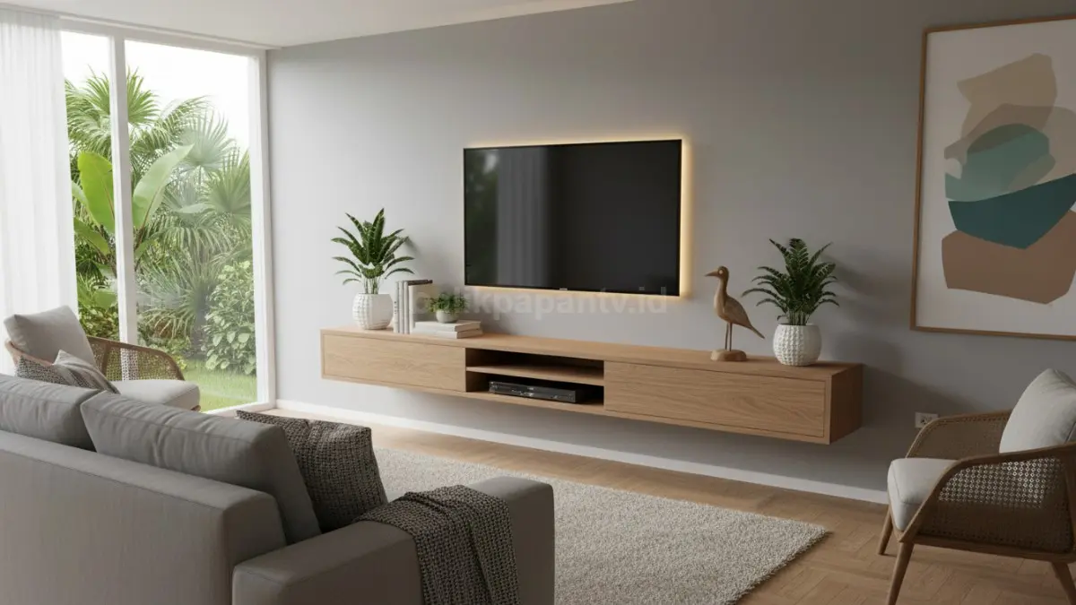 Rak TV dinding (floating)