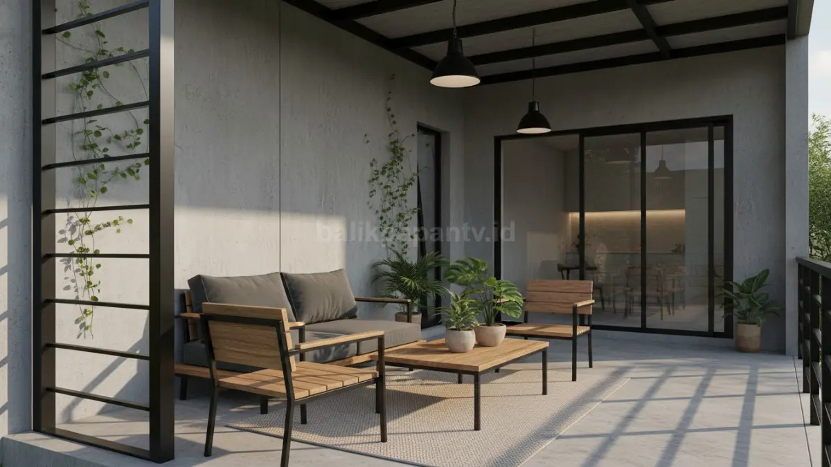 Teras industrial santai