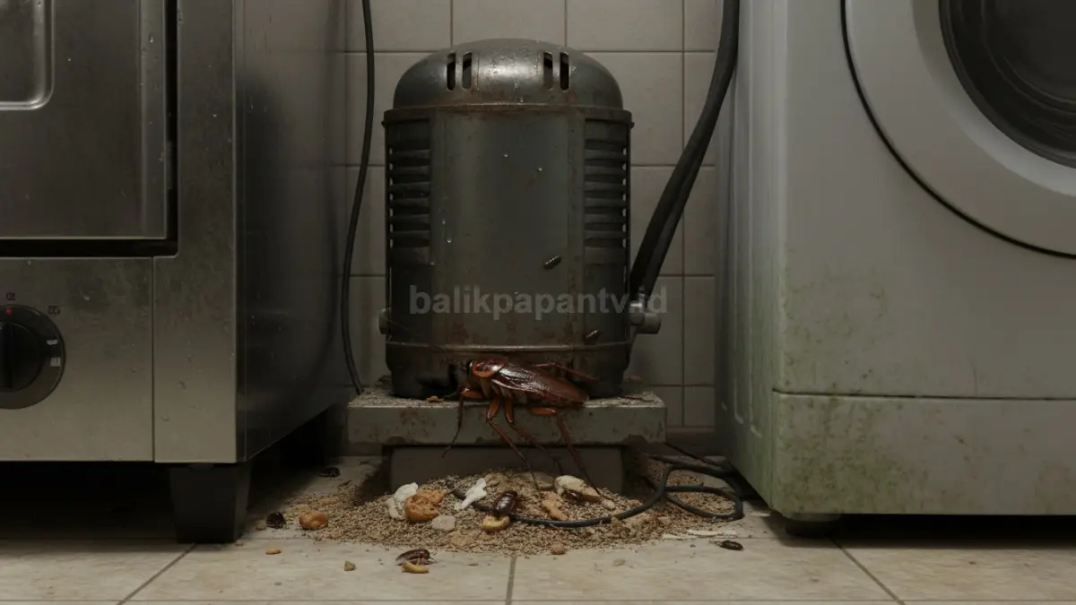 Belakang peralatan dapur besar