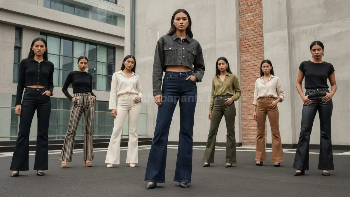 Berbagai model celana cutbray kekinian
