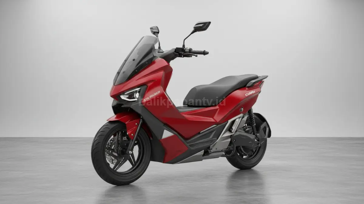 Detail bodi tajam dan warna pilihan Maka Cavaleri yang mencolok.