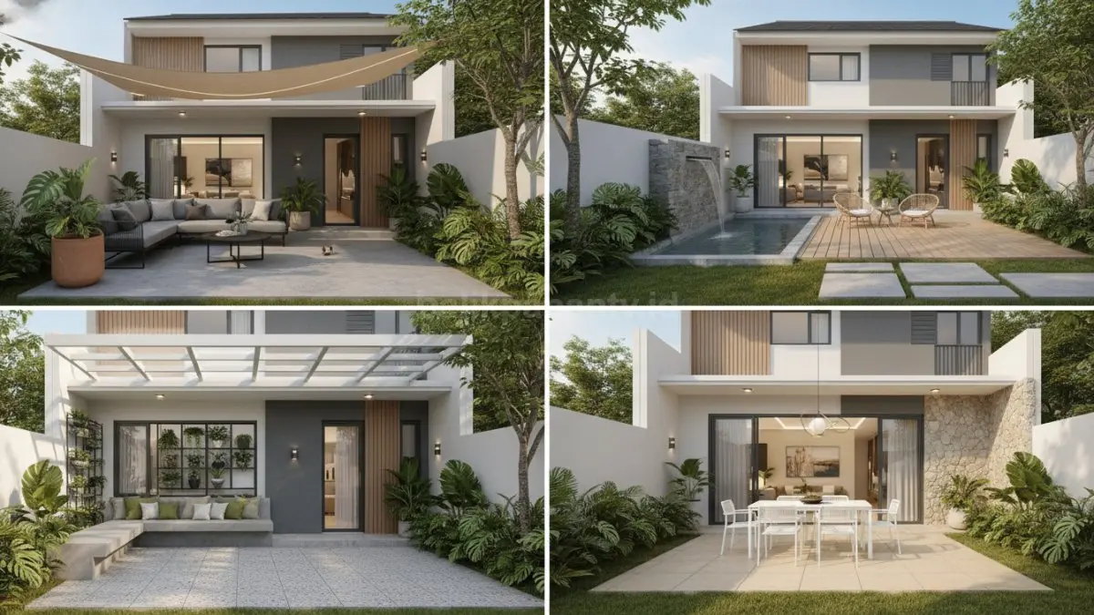 Empat model desain teras modern minimalis kekinian
