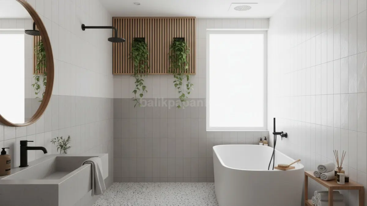 ilustrasi kamar mandi dengan ventilasi yang cukup