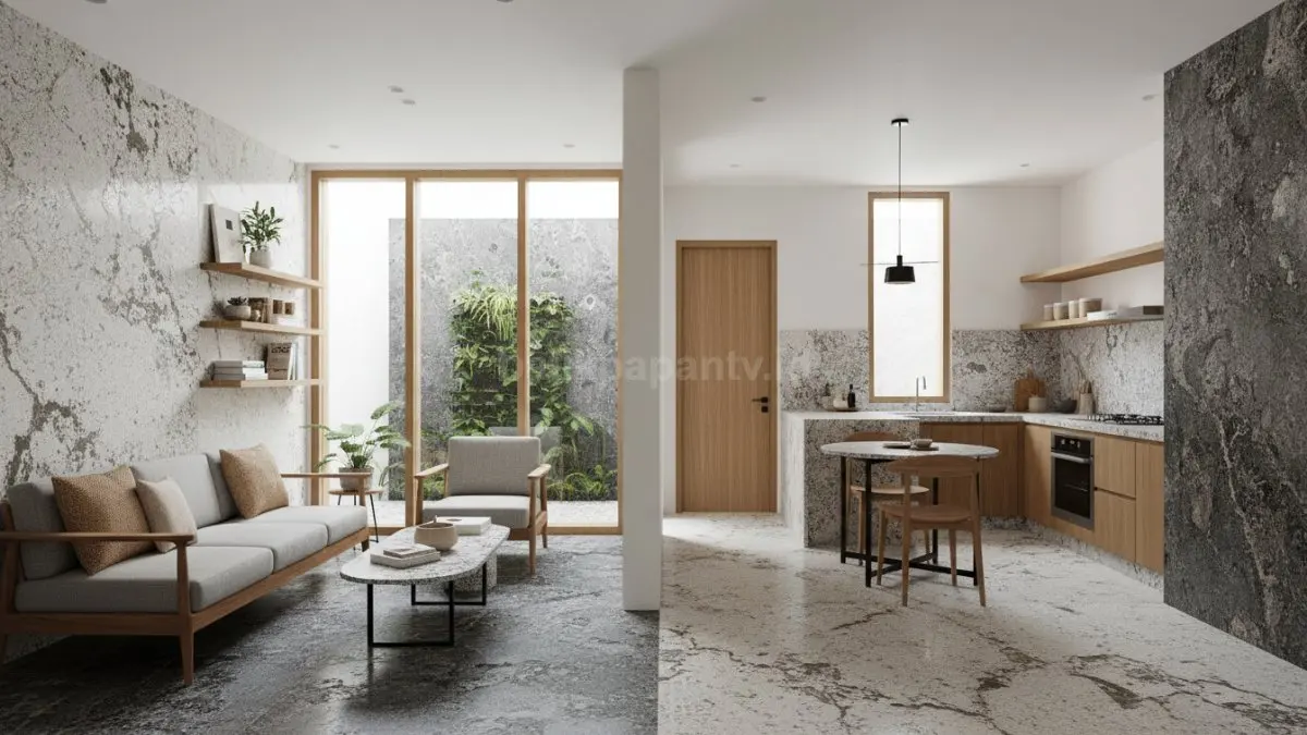 Inspirasi warna granit modern untuk rumah minimalis yang tampak luas dan elegan