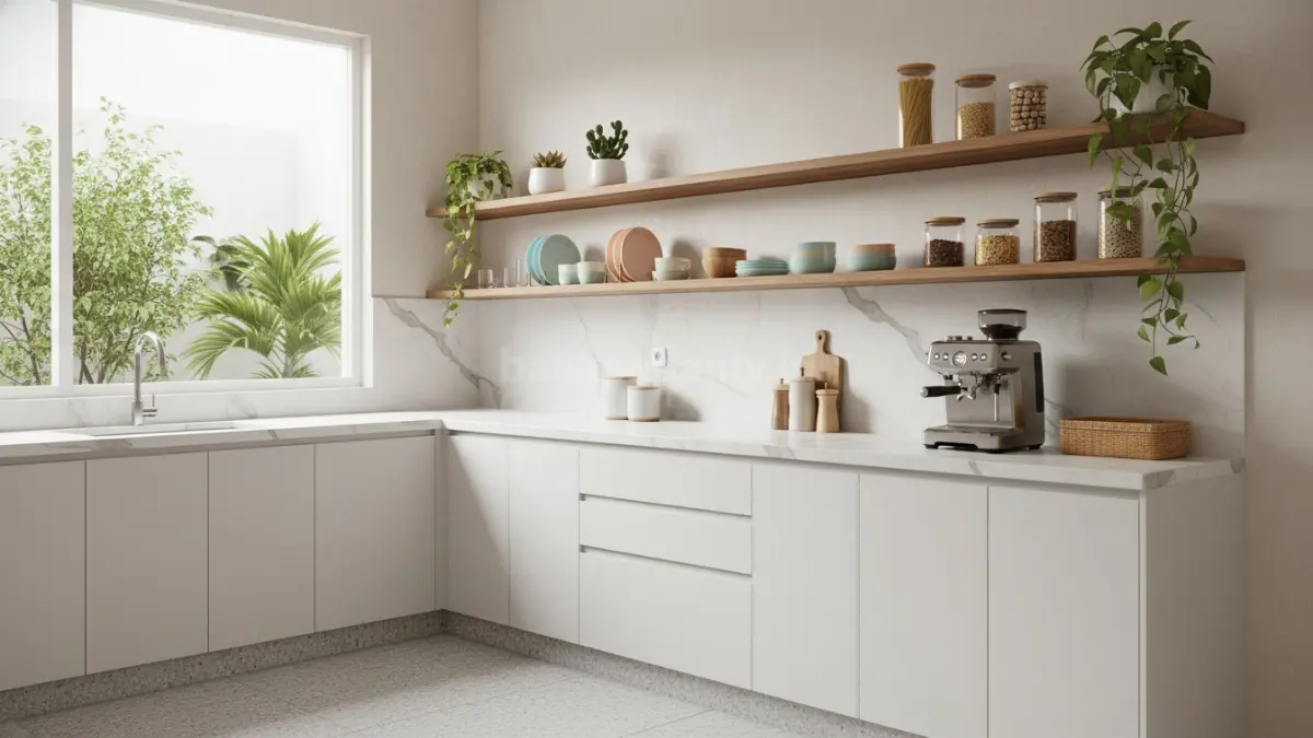 Kitchen Set dengan Rak Terbuka