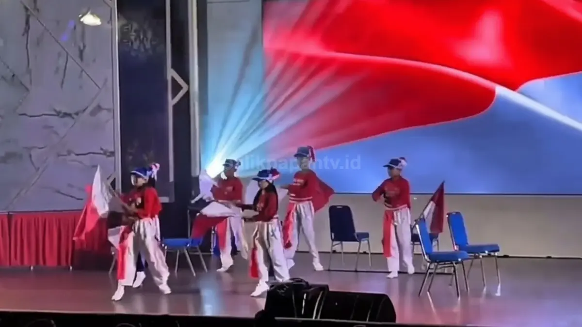 Suasana Festival Literasi Balikpapan 2026 di Gedung Kesenian dipenuhi pelajar dan karya kreatif