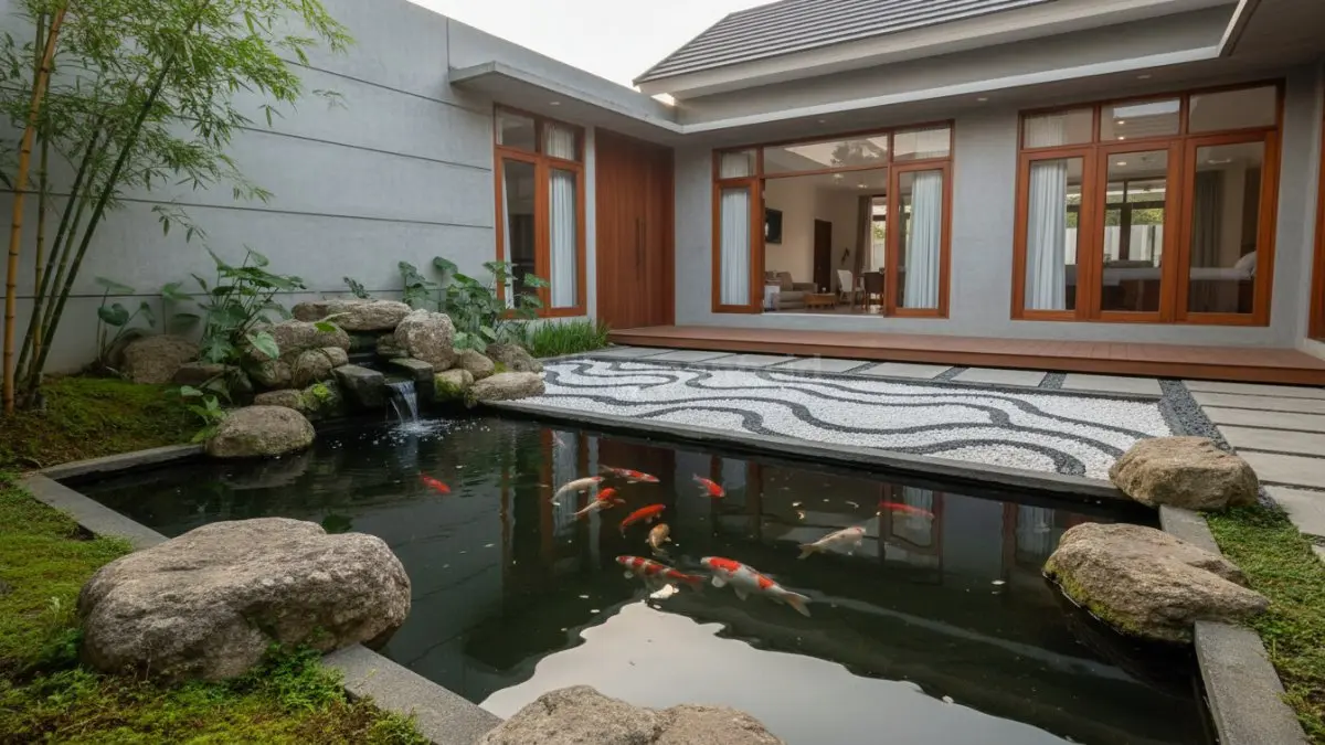  Unsur air atau kolam kecil 
